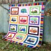 Rainbow Campers Quilt Cd024  Quilt